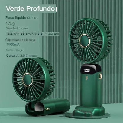 Mini Ventilador portátil com inclinação