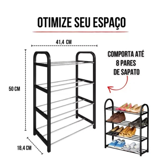 Sapateira Organizadora – Armazene 8 Pares com Praticidade