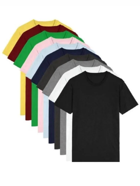 Kit 10 Camisetas Masculinas Básicas Cores Sortidas