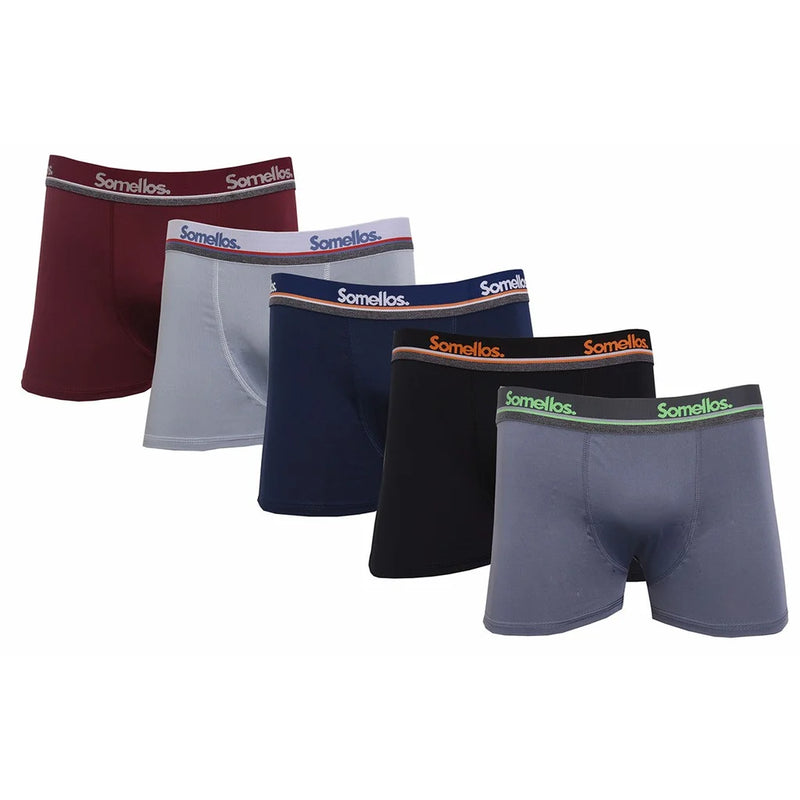 Kit 5 Cuecas Boxer Somellos – cueca masculina microfibra